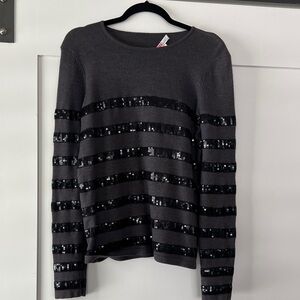 BCBGeneration Charcoal Knit Top